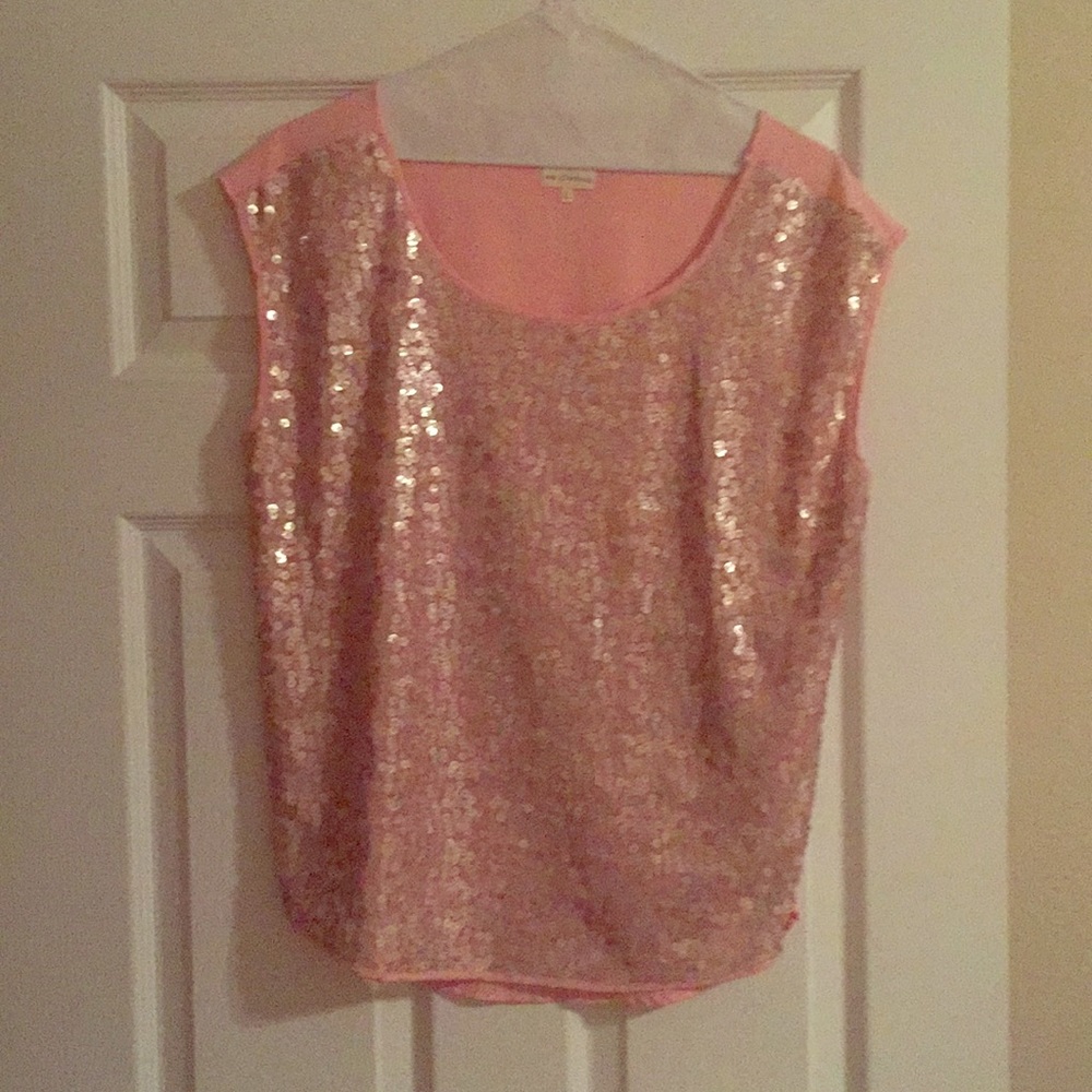 Pink Sequin Blouse